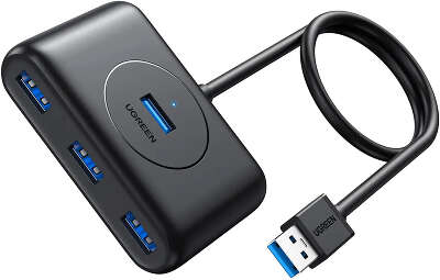 Концентратор Ugreen CR113 USB 3.0 Hub 4 Ports [20290]