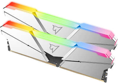 Набор памяти DDR4 DIMM 2x8Gb DDR3600 Netac Shadow RGB Silver (NTSRD4P36DP-16SC)