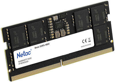 Модуль памяти DDR5 SODIMM 8Gb DDR4800 Netac Basic (NTBSD5N48SP-08)