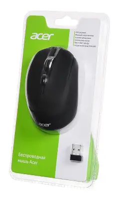 Мышь Acer OMR050 черный оптическая 1600dpi беспров. BT/Radio USB 6but (ZL.MCEEE.00B)