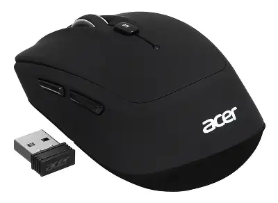 Мышь Acer OMR050 черный оптическая 1600dpi беспров. BT/Radio USB 6but (ZL.MCEEE.00B)