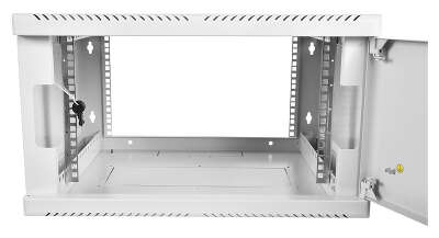 Шкаф коммутационный ЦМО (ШРН-6.650.1) настенный 6U 600x650мм пер.дв.стал.лист металл 200кг серый 600мм 19кг 180град. 346мм