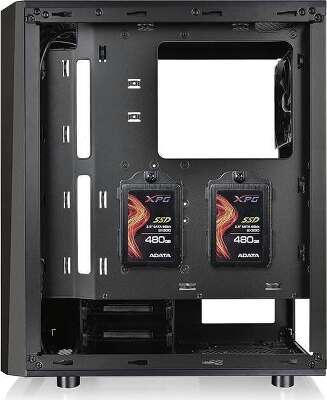 Корпус Thermaltake Versa J24 TG, черный, ATX, Без БП (CA-1L7-00M1WN-00)