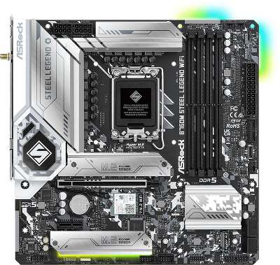 Материнская плата mATX LGA1700 ASRock B760M STEEL LEGEND WIFI