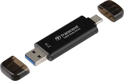 Накопитель SSD Transcend USB-C 2TB TS2TESD310C серый USB-A