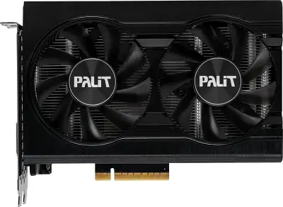 Видеокарта Palit PCI-E 4.0 PA-RTX3050 DUAL NVIDIA GeForce RTX 3050 8Gb 128bit GDDR6 1552/14000 DVIx1 HDMIx1 DPx1 HDCP Ret