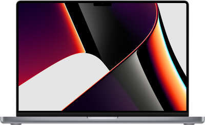 Ноутбук Apple MacBook Pro A2485 M1 Pro 10 core 16Gb SSD512Gb/16 core GPU 16.2" Liquid Retina XDR (3456x2234) macOS grey space WiFi BT Cam (MK183RU/A)