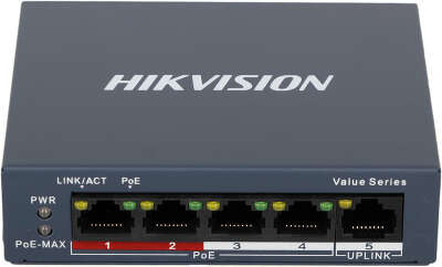 Коммутатор Hikvision DS-3E0105P-E