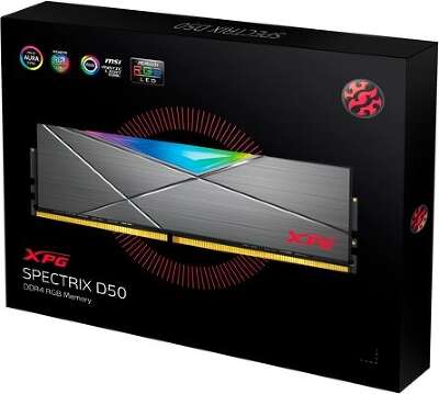 Модуль памяти DDR4 DIMM 32Gb DDR3600 ADATA XPG SPECTRIX D50 RGB (AX4U360032G18I-ST50)