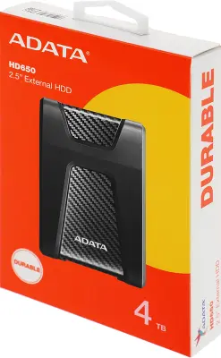 Жесткий диск A-Data USB 3.0 4Tb AHD650-4TU31-CBK HD650 DashDrive Durable 2.5" черный