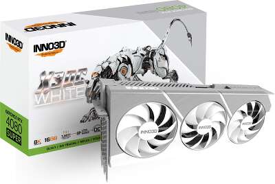 Видеокарта Inno3D NVIDIA nVidia GeForce RTX 4080 Super X3 OC WHITE 16Gb DDR6X PCI-E HDMI, 3DP