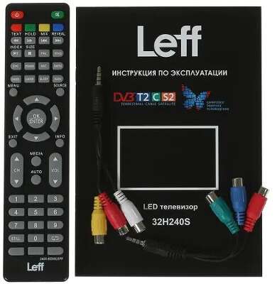 Телевизор 32" Leff 32H240S HD HDMIx3, USBx2