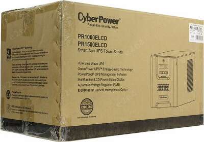 ИБП CyberPower PR1500ELCD, 1500VA, 1350W, IEC, черный