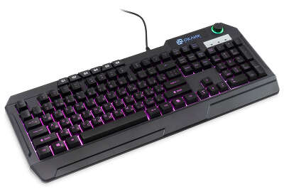 Клавиатура Оклик 715G черный USB Multimedia for gamer LED (1680657)