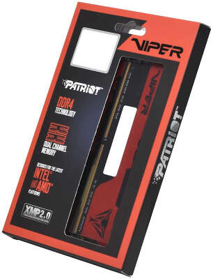 Память DDR4 2x8Gb 4000MHz Patriot PVE2416G400C0K Viper Elite II RTL Gaming PC4-32000 CL20 DIMM 288-pin 1.4В kit с радиатором Ret