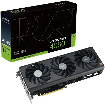 Видеокарта ASUS NVIDIA nVidia GeForce RTX 4060 ProArt OC 8Gb DDR6 PCI-E HDMI, 3DP