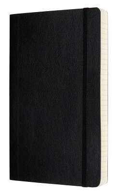 Блокнот Moleskine CLASSIC SOFT EXPENDED QP616EXP Large 130х210мм 400стр. линейка мягкая обложка черный