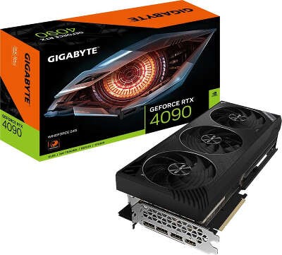 Видеокарта GIGABYTE NVIDIA nVidia GeForce RTX 4090 WINDFORCE 24G 24Gb DDR6X PCI-E HDMI, 3DP