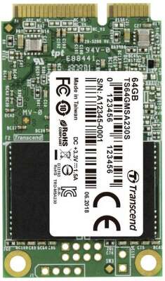 Твердотельный накопитель SATA3 64Gb [TS64GMSA230S] (SSD) Transcend MSA230S