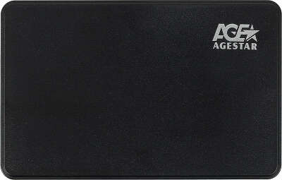 Внешний корпус для HDD AgeStar 3UB2P2 SATA III USB3.0 пластик черный 2.5"