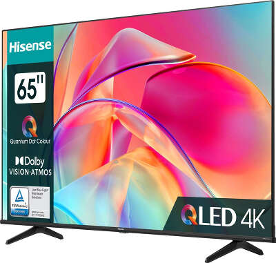 Телевизор 65" Hisense 65E7KQ, QLED, 4K UHD, черный