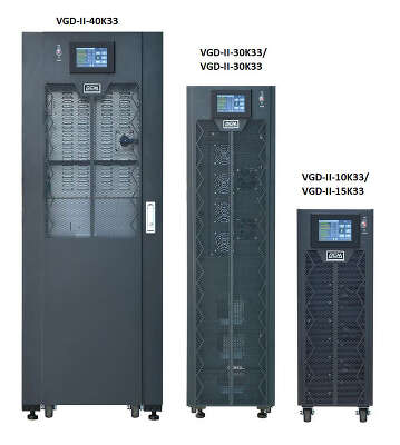 ИБП Powercom Vanguard-II-33 VGD-II-20K33, 200000VA, 18000W, клеммная колодка, черный