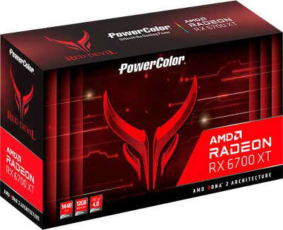 Видеокарта PowerColor AMD Radeon RX 6700 XT Red Devil 12Gb DDR6 PCI-E HDMI, 3DP