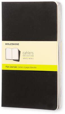 Блокнот Moleskine CAHIER JOURNAL QP318 Large 130х210мм обложка картон 80стр. нелинованный черный (3шт)