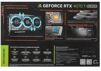 Видеокарта GIGABYTE NVIDIA nVidia GeForce RTX 4070Ti SUPER EAGLE OC ICE 16Gb GDDR6X PCI-E HDMI, 3DP