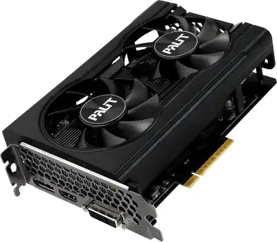 Видеокарта Palit PCI-E 4.0 PA-RTX3050 DUAL NVIDIA GeForce RTX 3050 8Gb 128bit GDDR6 1552/14000 DVIx1 HDMIx1 DPx1 HDCP Ret