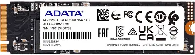 Твердотельный накопитель NVMe 1Tb [ALEG-960M-1TCS] (SSD) ADATA LEGEND 960 MAX