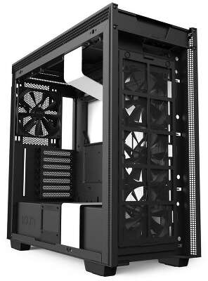 Корпус NZXT H710, черный/белый, ATX, Без БП (CA-H710B-W1)