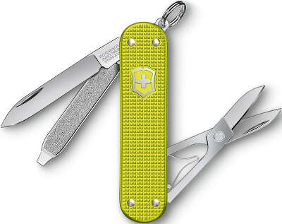 Нож перочинный Victorinox Alox Classic (0.6221.L23) 58мм 5функц. желтый подар.коробка