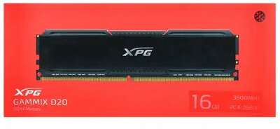 Модуль памяти DDR4 DIMM 16Gb DDR3600 ADATA XPG Gammix D20 Black (AX4U360016G18I-CBK20)