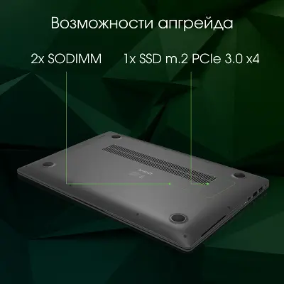 Ноутбук DIGMA PRO Sprint N 15.6" FHD IPS R7 5700U/16/512Gb SSD/W11Pro темно-серый