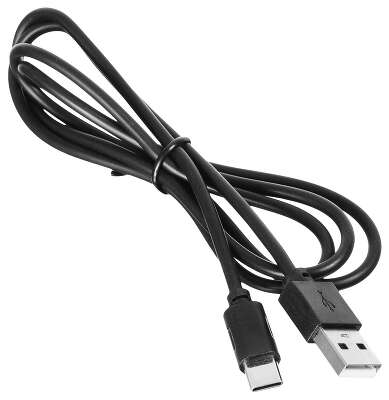 Кабель SunWind USB (m)-USB Type-C (m) 1м черный блистер