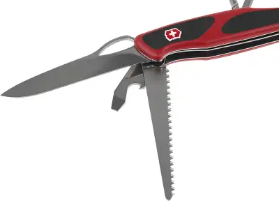 Нож перочинный Victorinox RangerGrip 78 (0.9663.MC) 130мм 12функц. красный/черный карт.коробка