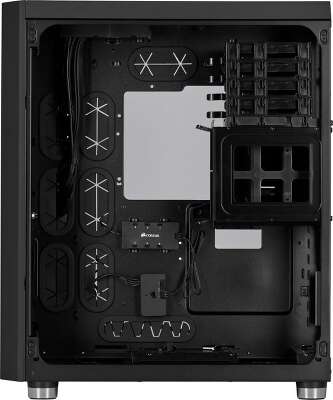 Корпус Corsair Crystal, черный, ATX, Без БП (CC-9011168-WW)