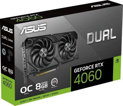 Видеокарта ASUS NVIDIA nVidia GeForce RTX 4060 DUAL EVO OC 8Gb DDR6 PCI-E HDMI, 3DP