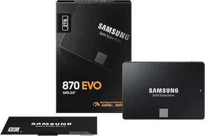 Накопитель SSD Samsung SATA-III 2TB MZ-77E2T0BW 870 EVO 2.5"