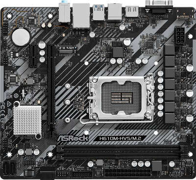 Материнская плата Asrock H610M-HVS/M.2 R2.0 Soc-1700 Intel H610 2xDDR4 mATX AC`97 8ch(7.1) GbLAN+VGA+HDMI