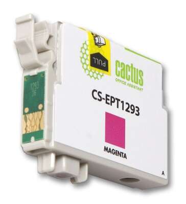 Картридж струйный Cactus CS-EPT1293 T1293 пурпурный (10мл) для Epson B42/BX305/BX305F/BX320/BX525/BX625/SX420/SX425/SX525/SX622