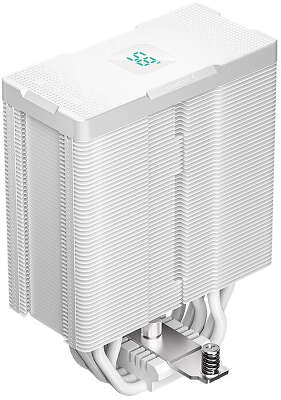 Кулер для процессора DeepCool AG500 DIGITAL WH ARGB, 120 мм, 1950rpm, 29.4 дБА, 240 Вт, 4-pin PWM, Al+Cu, ARGB