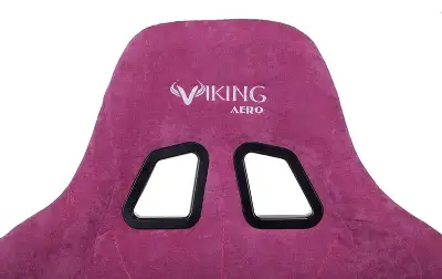 Кресло игровое Zombie VIKING KNIGHT Fabric малиновый Light-15 с подголов. крестов. металл