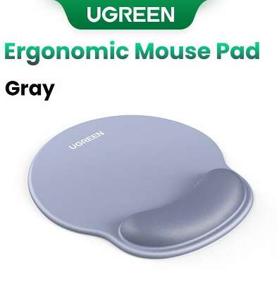 Коврик для мышки с поддержкой запястья UGREEN LP668 (25244) Ergonomic Mouse Pad with Wrist Rest. Цвет: серый