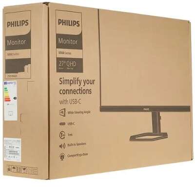 Монитор 27" Philips 5000 27E1N5500LA/00 VA WQHD HDMI, DP