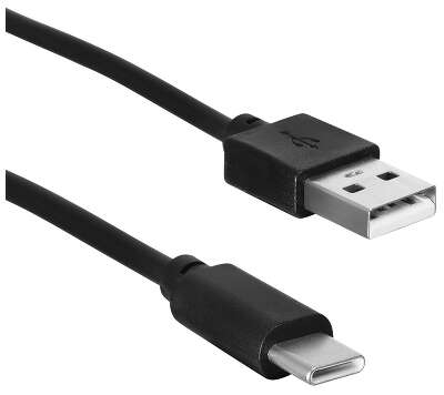 Кабель SunWind USB (m)-USB Type-C (m) 1м черный блистер