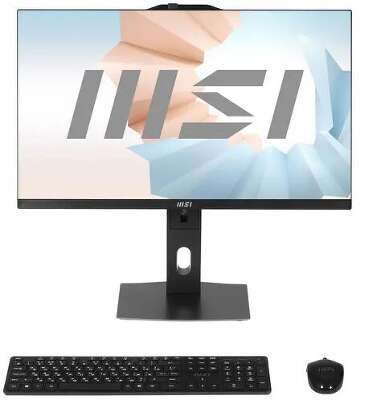 Моноблок MSI Modern AM272P 12M 27" FHD i3-1215U 1.2 ГГц/8/512 SSD/WF/BT/Cam/Kb+Mouse/без ОС,черный