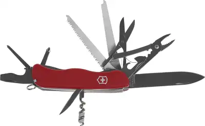 Нож перочинный Victorinox WORK CHAMP (0.8564) 111мм 21функц. красный карт.коробка