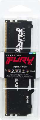 Модуль памяти DDR5 DIMM 16Gb DDR5200 Kingston Fury Beast Black RGB (KF552C40BBA-16)